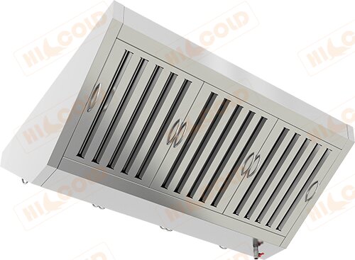 Зонт вытяжной островной без козырька HICOLD ЗВОО-0808 для предприятий общественного питания