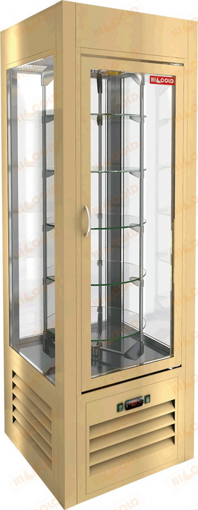 Витрина кондитерская вертикальная HICOLD VRC 350 R Sh Beige для предприятий общественного питания