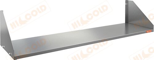 Полка нержавеющая настенная сплошная HICOLD НПС-14/3 для предприятий общественного питания