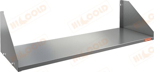 Полка нержавеющая настенная сплошная HICOLD НПС-10/3 для предприятий общественного питания